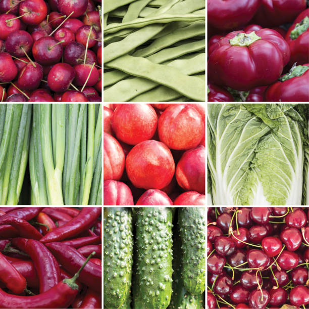 istock Square collage of vegetables foods 1166561680