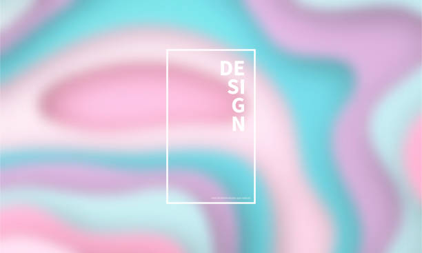 istock Pastel colors wave shapes blurred - Abstract trendy background 1166562226