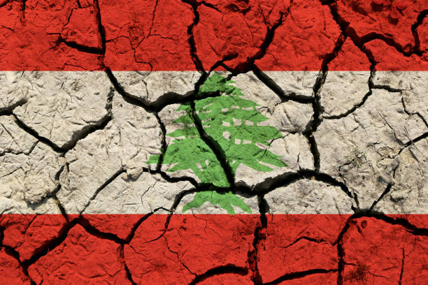 The flag of Lebanon is formed of two horizontal red stripes enveloping a horizontal white stripe. The white stripe is twice the height of the red ones —a Spanish fess. The green cedar in the middle touches each of the red stripes and its width is one third of the width of the flag.