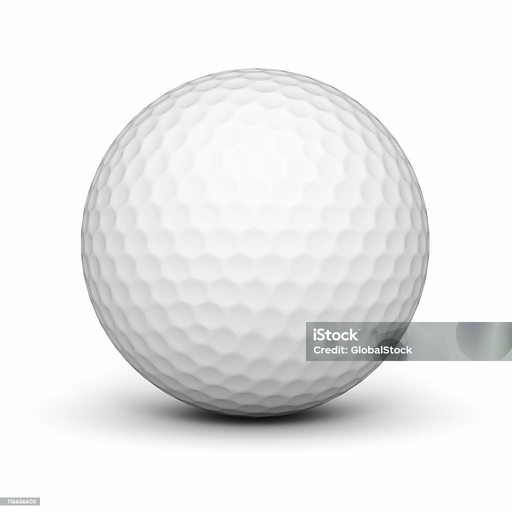 Bola de golfe isolado - Foto de stock de Bola de Golfe royalty-free