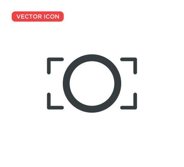 ilustrações de stock, clip art, desenhos animados e ícones de camera icon vector illustration design - building feature fotos