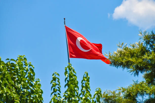 istock Turkish flag in the garden. 1166572231