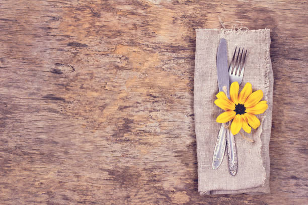 istock Fork, knife, napkin, cutlery. 1166573602