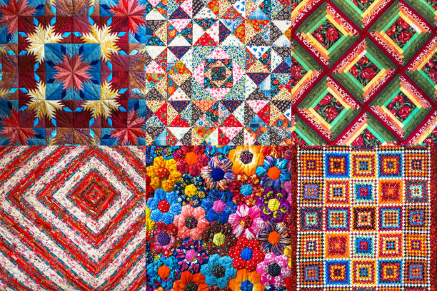 istock Collage with color abstract background of patchwork sewing technique 1166573807