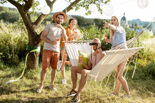 istock Friends relaxing in the garden 1166580672