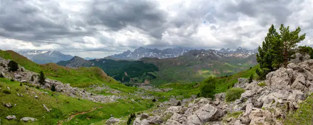 Photo of View of Tena Valley in The Pyrenees, Huesca, in Spain