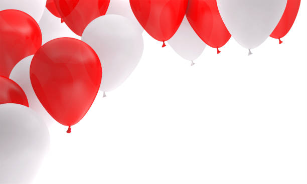 istock balloon red white birthday background party 1166581167
