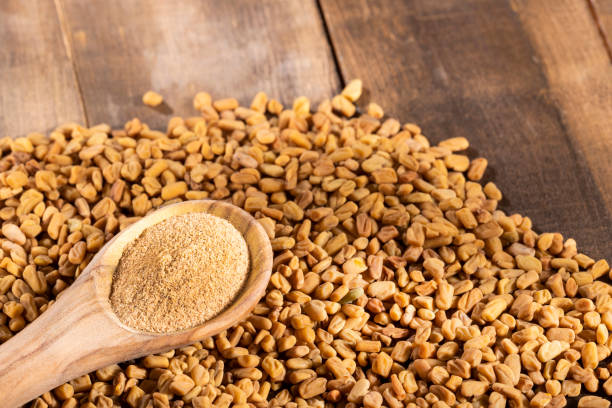 organic fenugreek seeds powder - Trigonella foenum - graecum