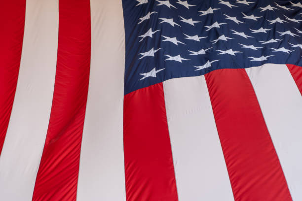 istock Large American Flag Close Up 1166585747