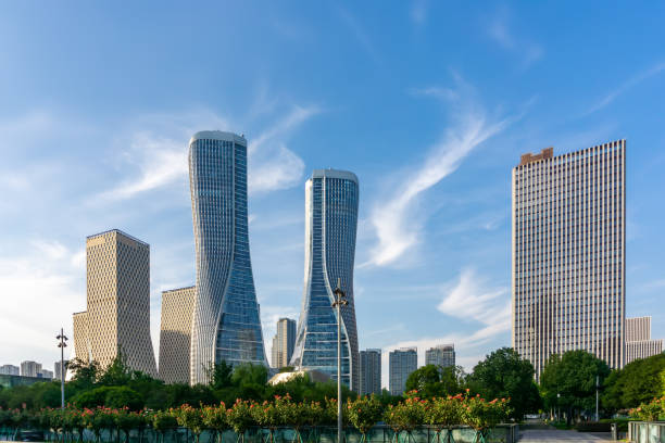 istock Hangzhou City Modern Architectural Landscape Skyline 1166593668