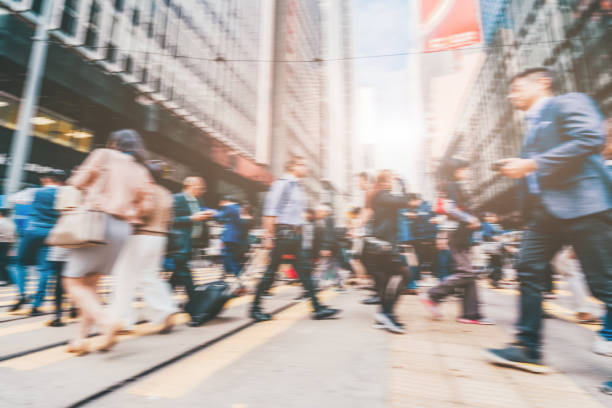 istock Hong Kong Street and Ambiguous Crowds 1166593795