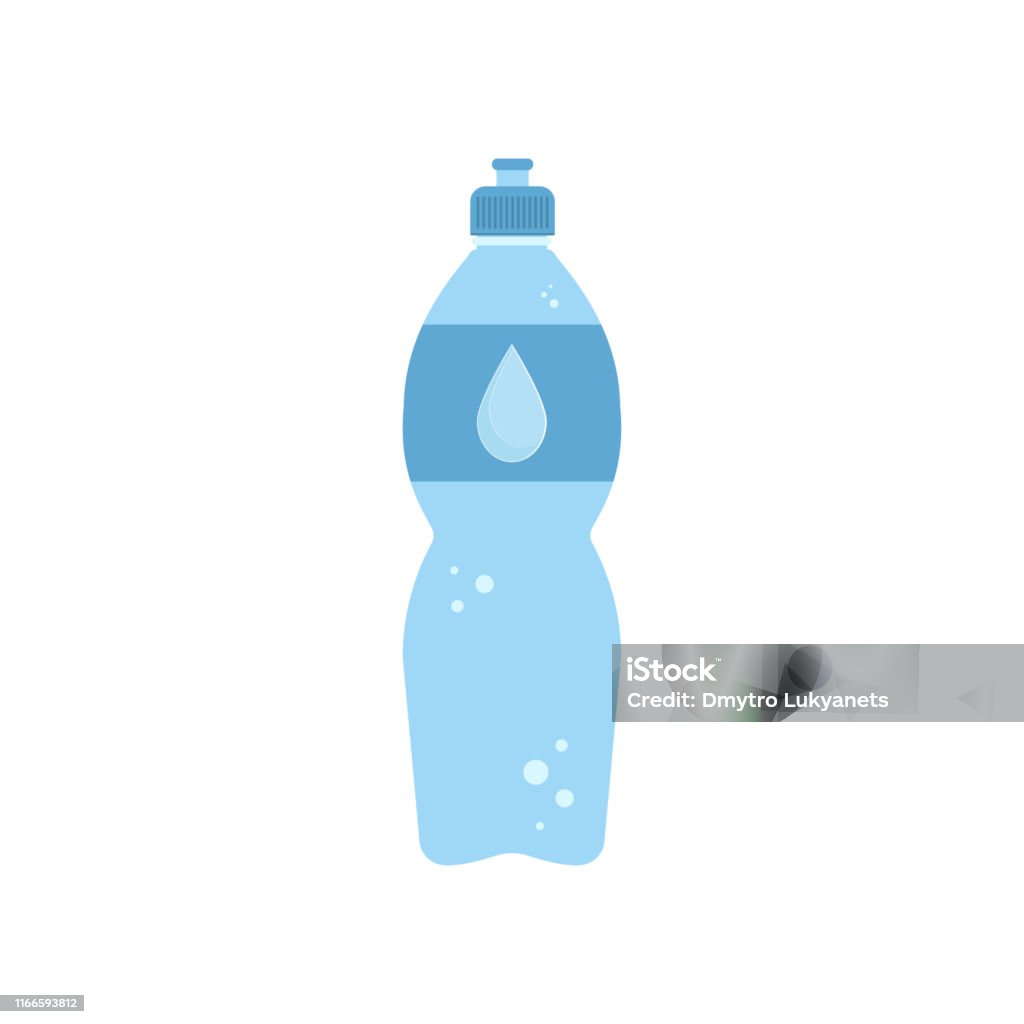 Bottle With Water Stock Illustration - Download Image Now - Water Bottle,  Bottle, Water - iStock