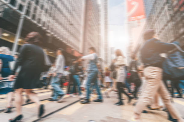 istock Hong Kong Street and Ambiguous Crowds 1166594548