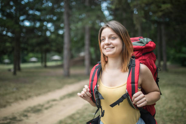 istock Young woman hiking 1166594677