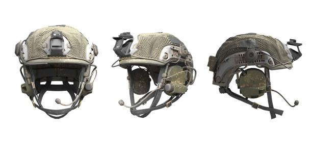 casco corazzato military fast mt high cut - soldier hat foto e immagini stock