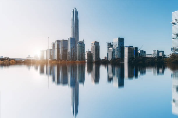 istock Skyline of Urban Modern Architectural Landscape 1166599432