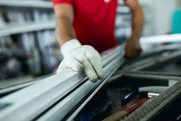 istock Hard work in aluminium and pvc factory 1166604609