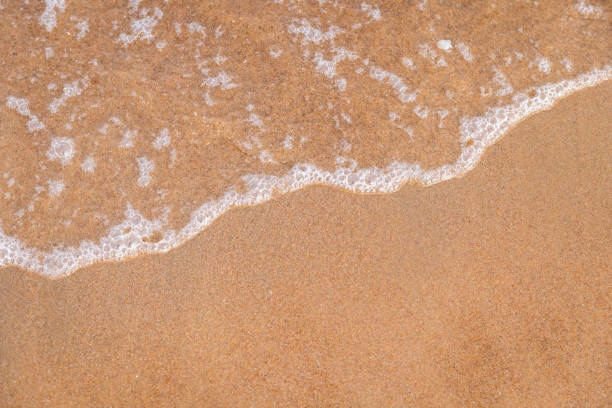 istock Beach and sea waves background 1166605653