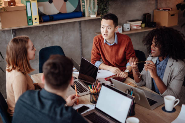 istock Business people having meeting 1166609975