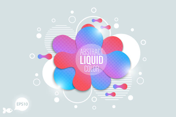 The modern vector liquid form design  elements vector art illustration