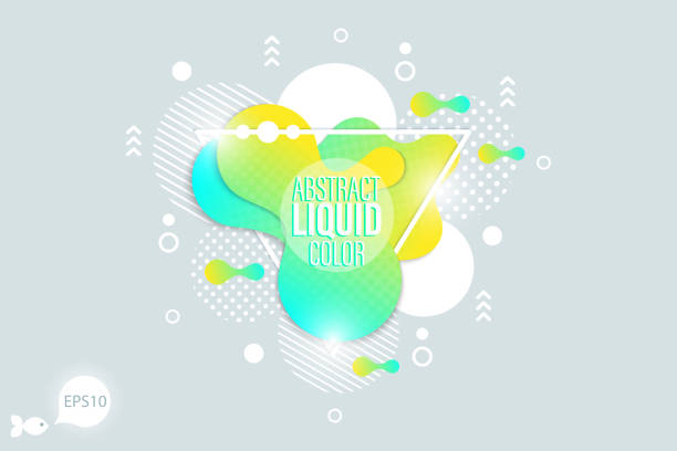 The modern vector liquid form design  elements vector art illustration