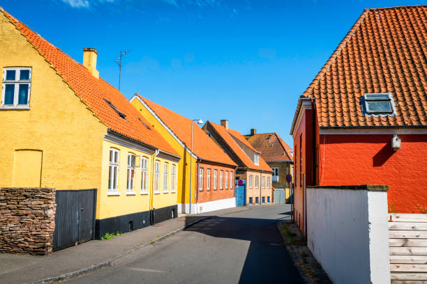 istock Danish city streets with colorful buildings 1166611252