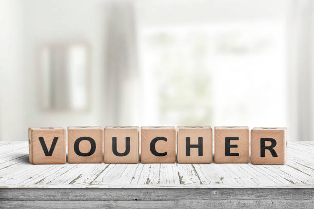 istock Voucher sign in a bright room 1166611353