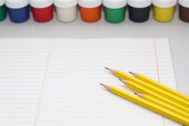 istock Simple pencils for office workers. Black lead pencil 1166615098