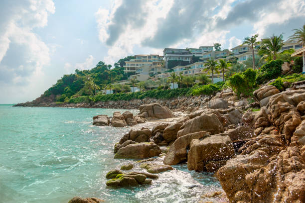 istock Thailand Samui Beach Resort. View from rock. 1166617223