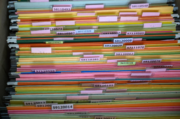 istock colorful documents placed in the filing cabinet 1166618586