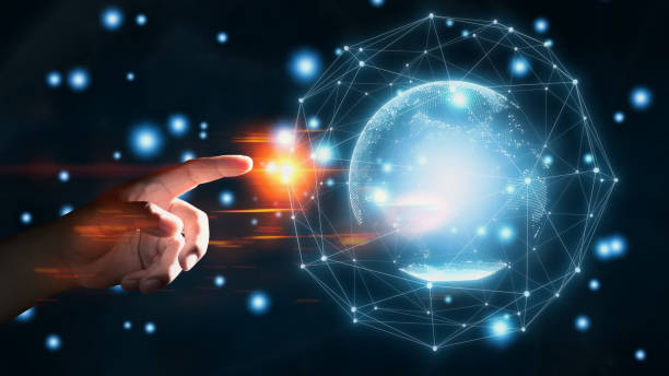 istock Global connection concept with digital planet in hands, network connection, international meaning, Networking technologies and social interaction. 1166619001
