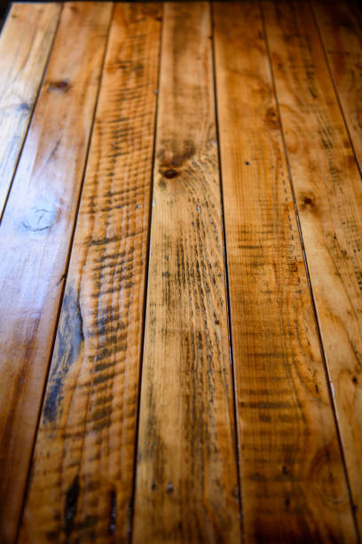istock Vertical planks painted with wood varnish 1166626270