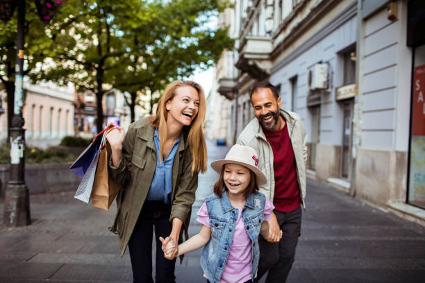 istock Family Shopping 1166629446