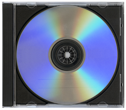 blank cd cover on the palin background
