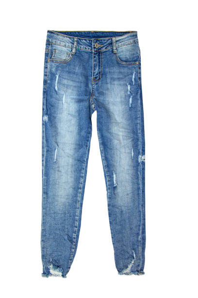 istock Female blue jeans isolated on white background 1166633363