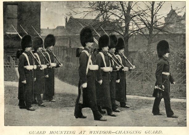 istock Changing the Guard at Windsor Castle, 19th Century 1166634649