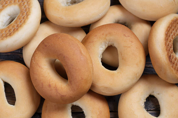 istock Homemade bagels close-up 1166638269