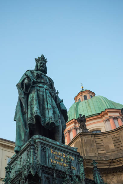 istock Statue of Charles IV - Karolo Quarto from 1848 in Prague 1166638307