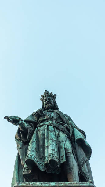 istock Statue of Charles IV - Karolo Quarto from 1848 in Prague 1166638351