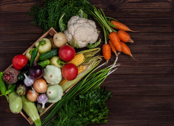 istock A bunch of ripe natural vegetables. 1166638934