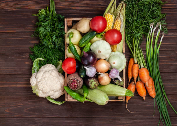 istock A bunch of ripe natural vegetables. 1166639012