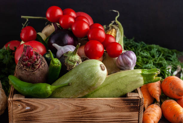 istock A bunch of ripe natural vegetables. 1166639059