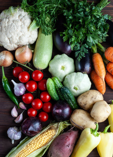 istock A bunch of ripe natural vegetables. 1166639325