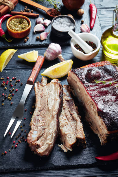 istock roasted sliced jerk pork belly with crispy skin 1166639521