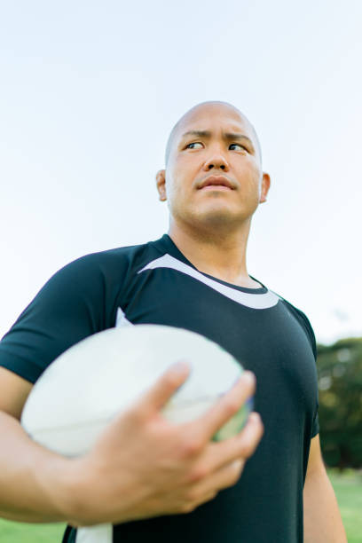 istock Portrait of rugby player 1166640470