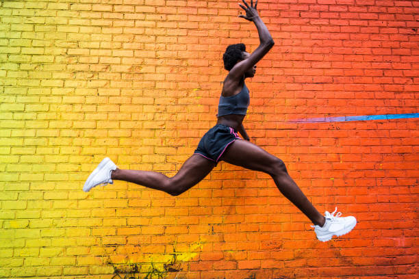istock Woman running in New York 1166642436