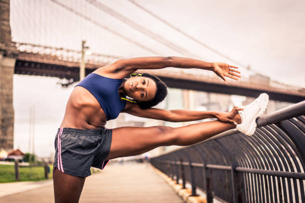 istock Woman running in New York 1166642481