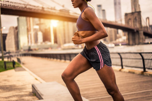 istock Woman running in New York 1166642699