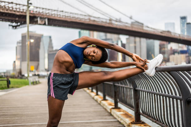 istock Woman running in New York 1166643478