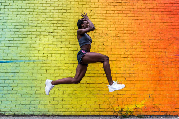 istock Woman running in New York 1166643784